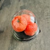 Мандаринки из зефира в колбе