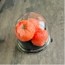 Мандаринки из зефира в колбе
