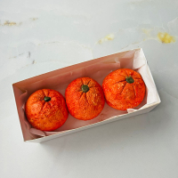 Мандаринки из зефира в коробке
